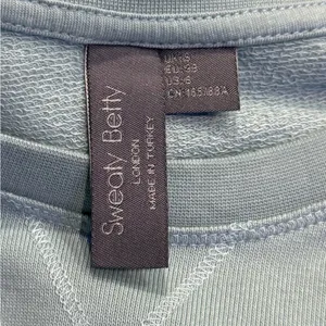 Sweaty Betty After‎ Class Longline Crewneck Oversized Sweatshirt Sky Blue Small thumbnail 4