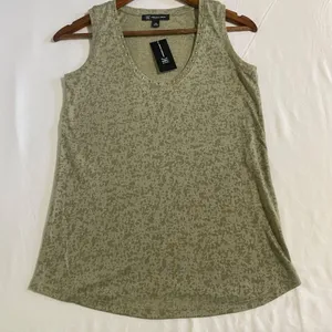 I.N.C. Embellished Scoop Neck Tank Top XS Sage Green NWT Studded Sleeveless thumbnail 7