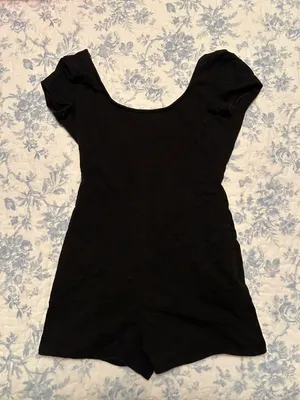 Edikted Black Annika Scoop Neck Ribbed Romper thumbnail 2