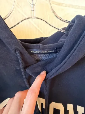 Brandy Melville Navy Boston Hoodie thumbnail 3
