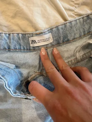 ZARA Denim Shorts High-Rise thumbnail 3