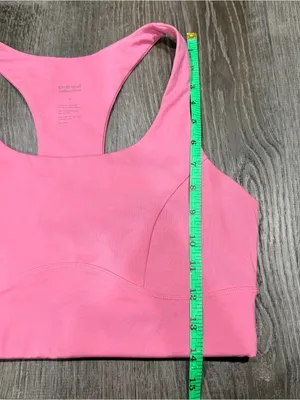 Girlfriend Collective Pink Longline Sports Bra thumbnail 6