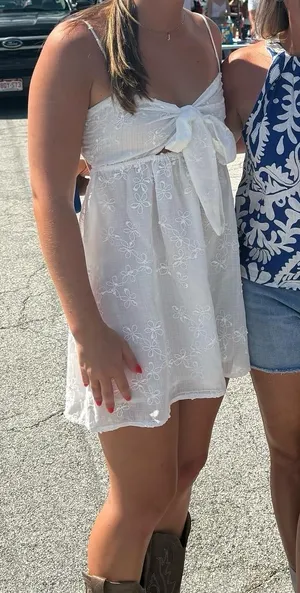 Princess Polly white mini dress  thumbnail 1