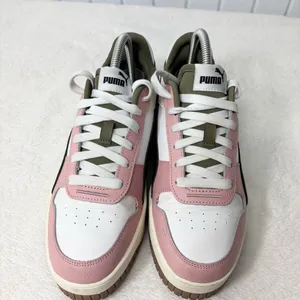 Puma Puma Carina Street Platform Sneaker Pink‎ and White Casual Sneakers size 8 thumbnail 3