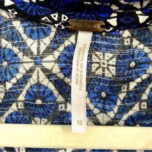 ✨Free People blue Melody Easy print mini dress✨ thumbnail 6