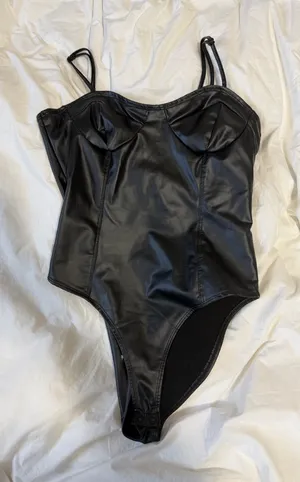 Forever 21 Leather Bodysuit thumbnail 1