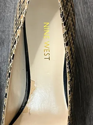 Nine West Women's Garisono Snake Print Pointed-Toe Kitten Heel Pumps thumbnail 3