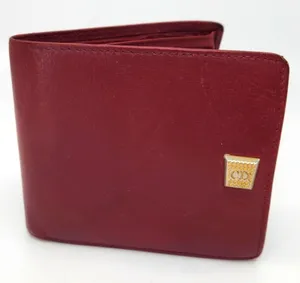 Dior Burgundy Wallet with Gold “CD” Accent. VERY good condition. thumbnail 1
