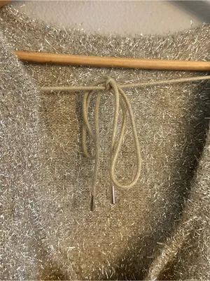 ANTHRO Eyelash Tie Back Pullover Sweater thumbnail 5