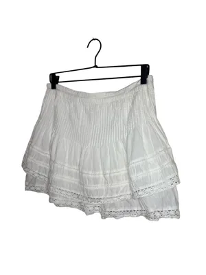 Free People Summer's Night Skirt in Ivory Size 8 thumbnail 3