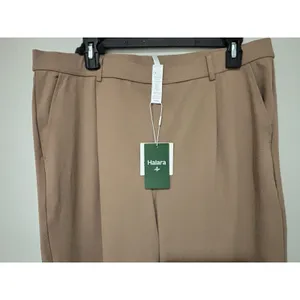 NEW Halara Flex Women's High Waisted Side Pocket Trousers Pants XL Beige thumbnail 6