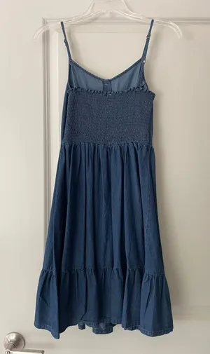 TJ Maxx Mini Denim Blue Dress thumbnail 2