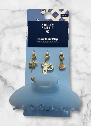 NWT Roller Rabbit x Target Blue Hair Claw Clip thumbnail 1