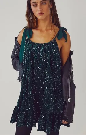 Free people Nova Convertible Sequin Mini Dress thumbnail 1