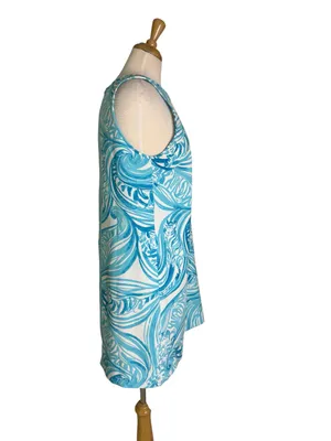 Lilly Pulitzer Sabrina Sea Ruffles Tiger Wave Shift Dress Size M thumbnail 5