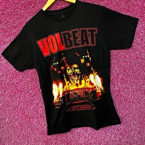 Volbeat Lets Boogie Live at Telia Parken Groove Metal Tee Medium thumbnail 3