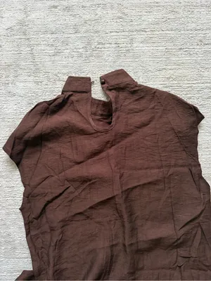 SHEIN Women's Dark Brown Short-Sleeve Jumpsuit Two Piece (Size Small) thumbnail 7