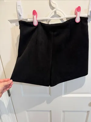 Zara Black Mini Wrap Skort thumbnail 4