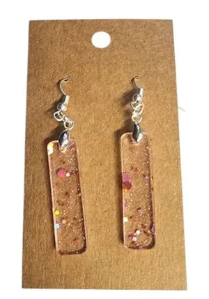 Sparkle Confetti Acrylic Drop Earrings thumbnail 1