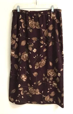 Laura Scott rose floral midi skirt LP‎ thumbnail 1