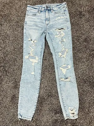 American Eagle Ne(X)T Level Ripped Super High-Waisted Jegging thumbnail 1