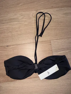 Urban Outfitters brand new black bikini halter top small with tags thumbnail 2