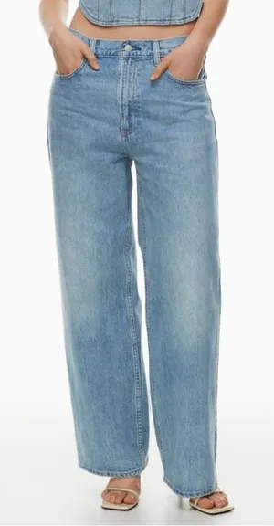 DENIM‎ FORUM ARITZIA the 90s lo-rise baggy wide jean size 23 7 Yrs Bleu taboo thumbnail 1