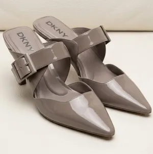 NEW DKNY Women's Nardin Heeled Sandal Mule Pump Slip On thumbnail 1