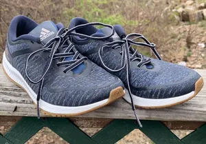 Adidas Womans Bounce Sneakers Sz 8 Navy thumbnail 1