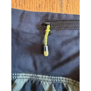 Lulus Lululemon Lined Running Shorts Womens 10 Grn Geometric 2.5 thumbnail 4