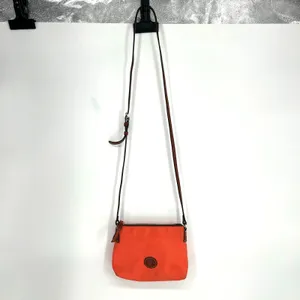 Dooney and Bourke Nylon Orange Sherbert Crossbody with Leather Strap thumbnail 2