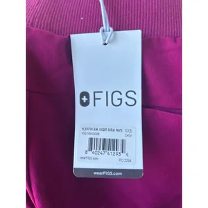 Figs Boston Slim Jogger Scrub Pants in Dark Magenta Size XX-Small NWT thumbnail 5
