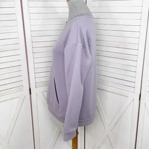 Mondetta Crew‎ Neck Front Pocket Sweatshirt Lavender Purple Medium thumbnail 2