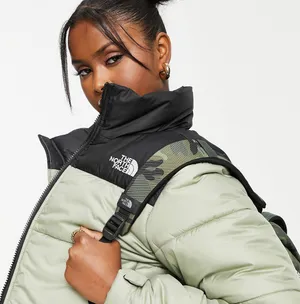 Saikuru cropped jacket in green Exclusive at ASOS thumbnail 2