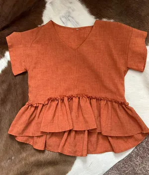 SheIn Orange  Top thumbnail 2
