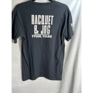 Gildan Racquet & Jog Tyler Tx T-Shirt Women's XL Black Short Sleeve Top thumbnail 2