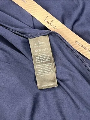 Lulu's Arlaith Navy Jacquard Lace-Up Corset Maxi Dress NWT XL thumbnail 9