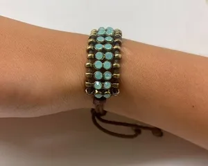 Blue/ Gold/ Brown Bracelet Multiple thumbnail 2