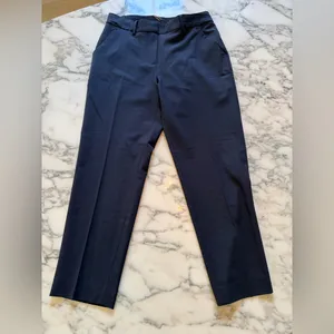 NWT Quince Navy Business Casual Italian Wool Slim Leg Ankle Pants Size 6 thumbnail 6