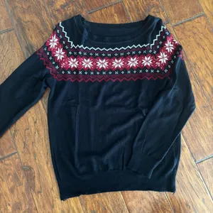 Navy Christmas Sweater Black thumbnail 1