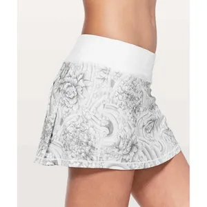 Lululemon Pace Rival Skirt Regular Mini Twine White Multi Floral Tennis Skirt 6 thumbnail 3