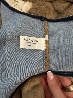 PacSun Light Blue Denim Corset Vest thumbnail 5