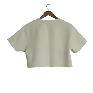 Alphalete LDB More Elements Women Cream Embossed Logo Cropped Sweatshirt Small thumbnail 5
