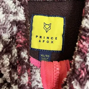 Prince And Fox Sherpa Fleece Pullover Extra Size‎ XL Snowflake Half Zip Pink thumbnail 5