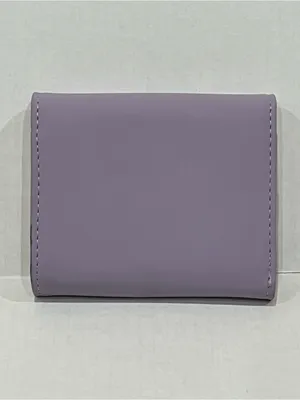 Roulens Lavender Purple RFID Blocking PU Leather Leaf Pendant Card Holder Wallet thumbnail 9