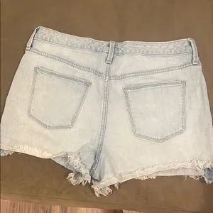American Threads Blue Jean Shorts Distressed Cut-Off thumbnail 2