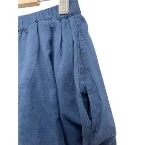 Free People Blue Cotton Lace Trim Pull On Shorts Women’s Size Small Boho Pockets thumbnail 5