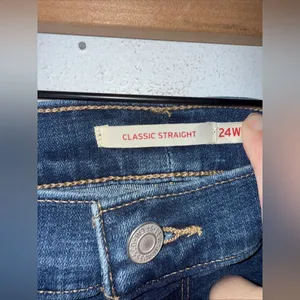 NWT Levi’s Classic Straight Hyper soft‎ Jeans Size 24W thumbnail 4