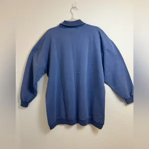Moda International Frost Blue Knit Top‎ Size ML thumbnail 3