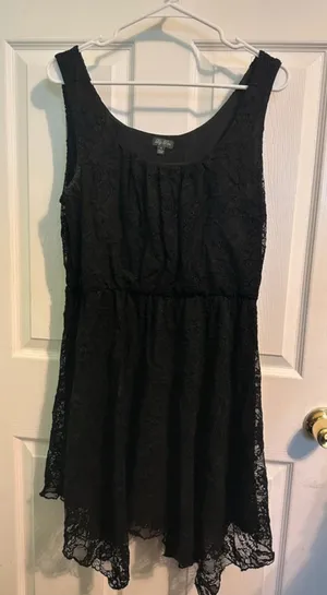 Lily Rose Black Lace Mini Dress thumbnail 1